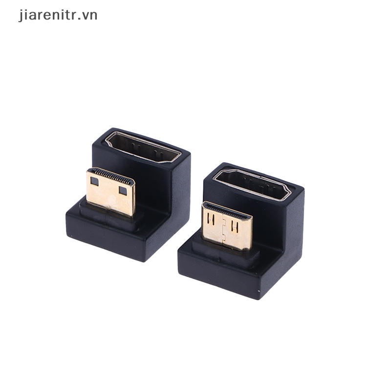 Ji 360 độ angled u-shaped l converter mini hd male to hdmi adapter đầu nối hd vn