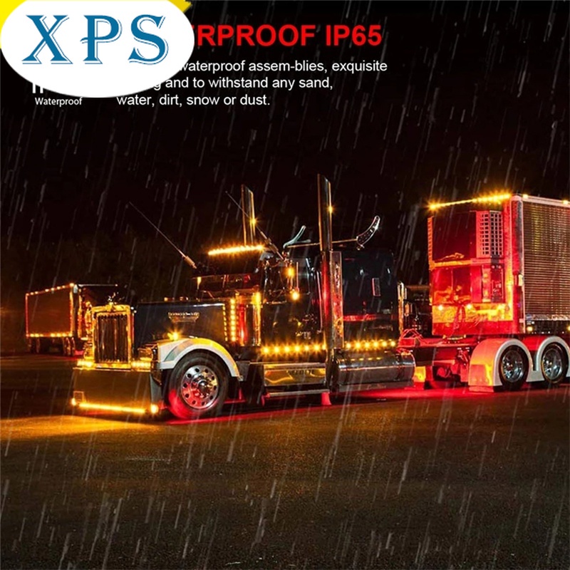Xps 4 led đèn đánh dấu bên 12-24v đèn phác thảo chống thấm nước xe đầu kéo xe tải van xe buýt đèn báo cảnh báo an toàn