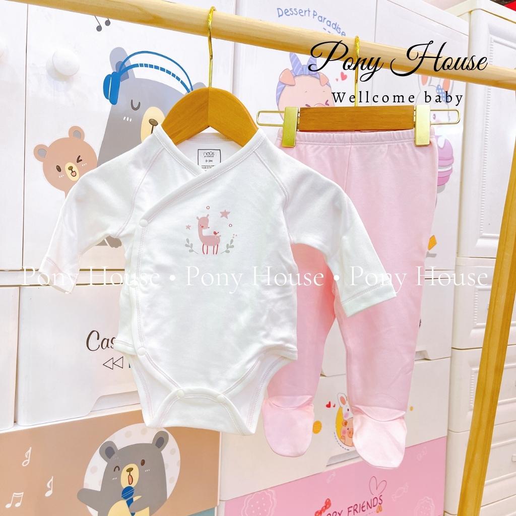 Bộ Body Chip Kèm Quần Dài Liền Tất Nous Premium Dòng Sản Phẩm Cao Cấp Cho Bé Sơ Sinh Đến 6-9 Tháng