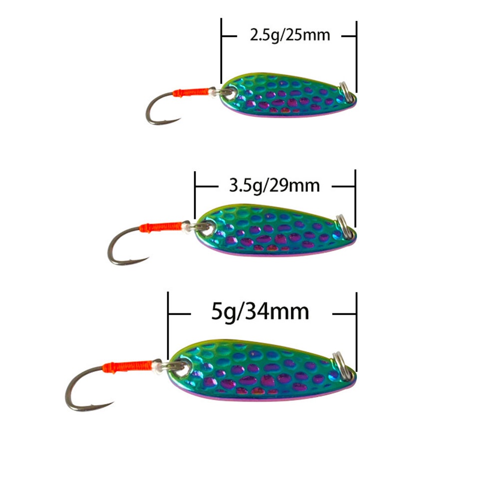 Skybaits 1 Mồi Câu Cá Giả 2.5g 3.5g 5g Bằng Kim Loại Lấp Lánh