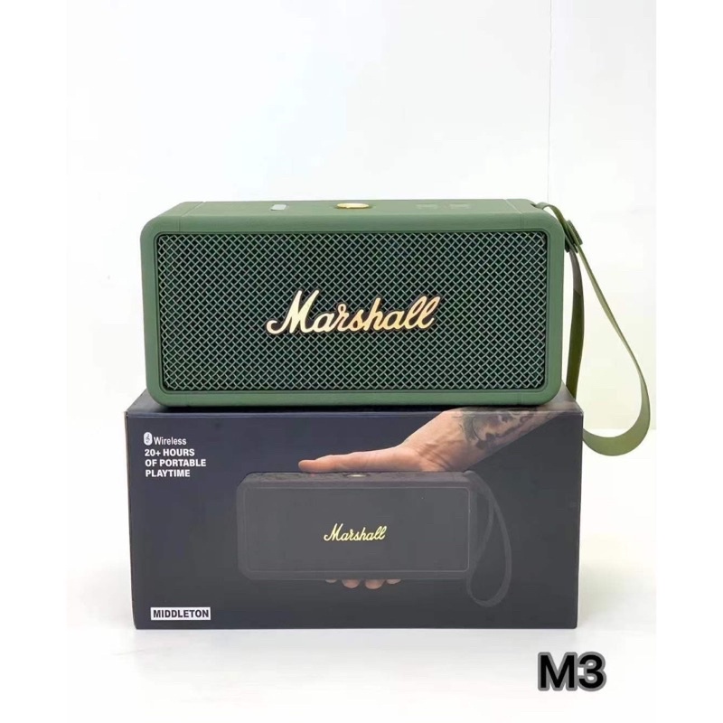 Loa Marshall Middleton 360pro 50w Pin Sử Dụng 12 giờ, Chống Nước IPX7