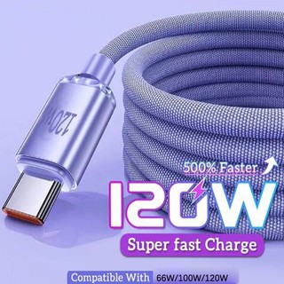 Cáp sạc siêu nhanh 120w 6a 66w cáp usb loại c dây dữ liệu usb c siêu sạc cho bộ sạc nhanh xiaomi huawei 120w