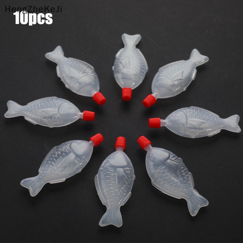 10 cái cá-hình 8,5ml nước tương nước tương chai nước sốt dùng một lần sushi chai gia vị hhe