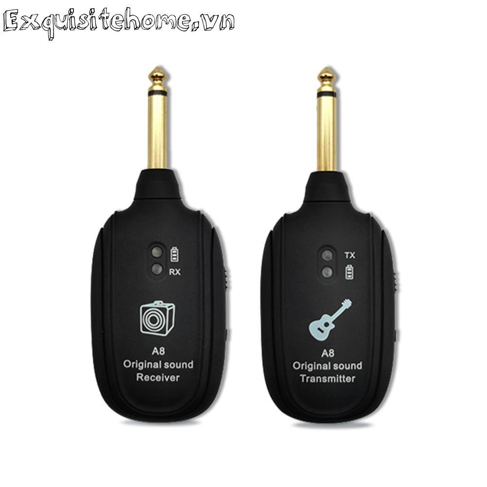 Hệ thống không dây a8 uhf bộ thu phát âm thanh nhận guitar điện