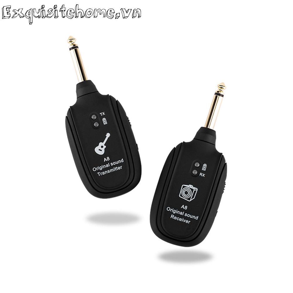 Hệ thống không dây a8 uhf bộ thu phát âm thanh nhận guitar điện
