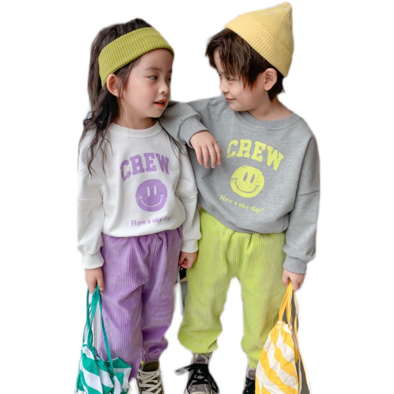 Áo len trẻ em cô gái hoạt hình áo in hình bé trai áo khoác thời trang giản dị