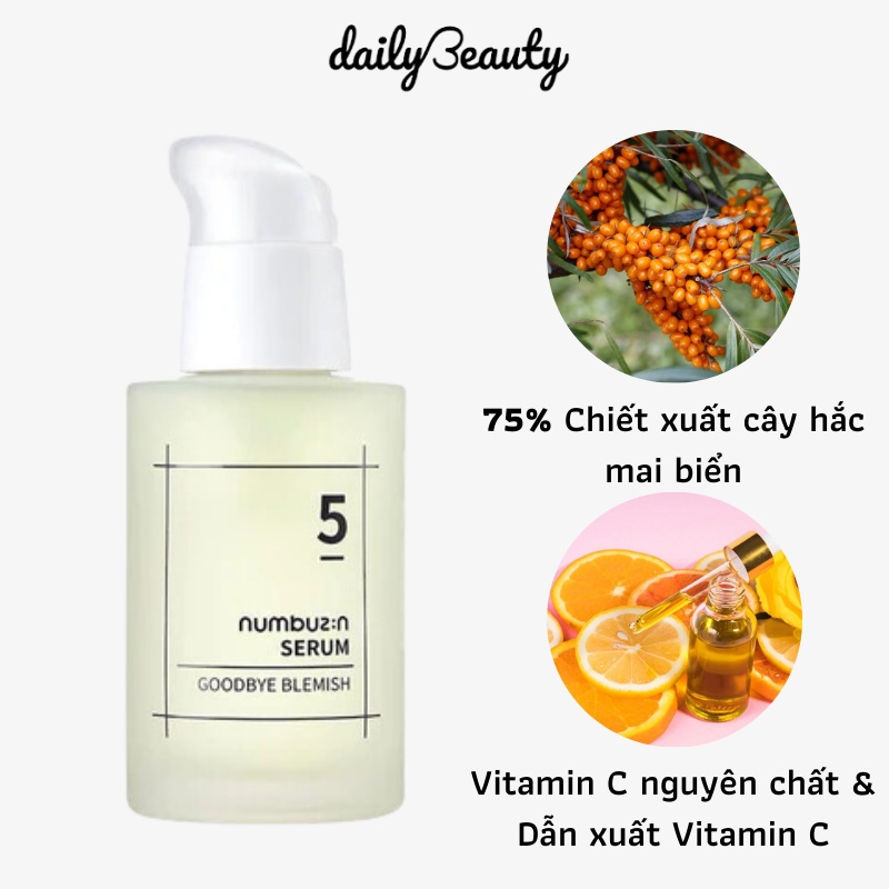 Serum Giảm Khuyết Điểm Numbuzin Số 5 50ml Daily Beauty