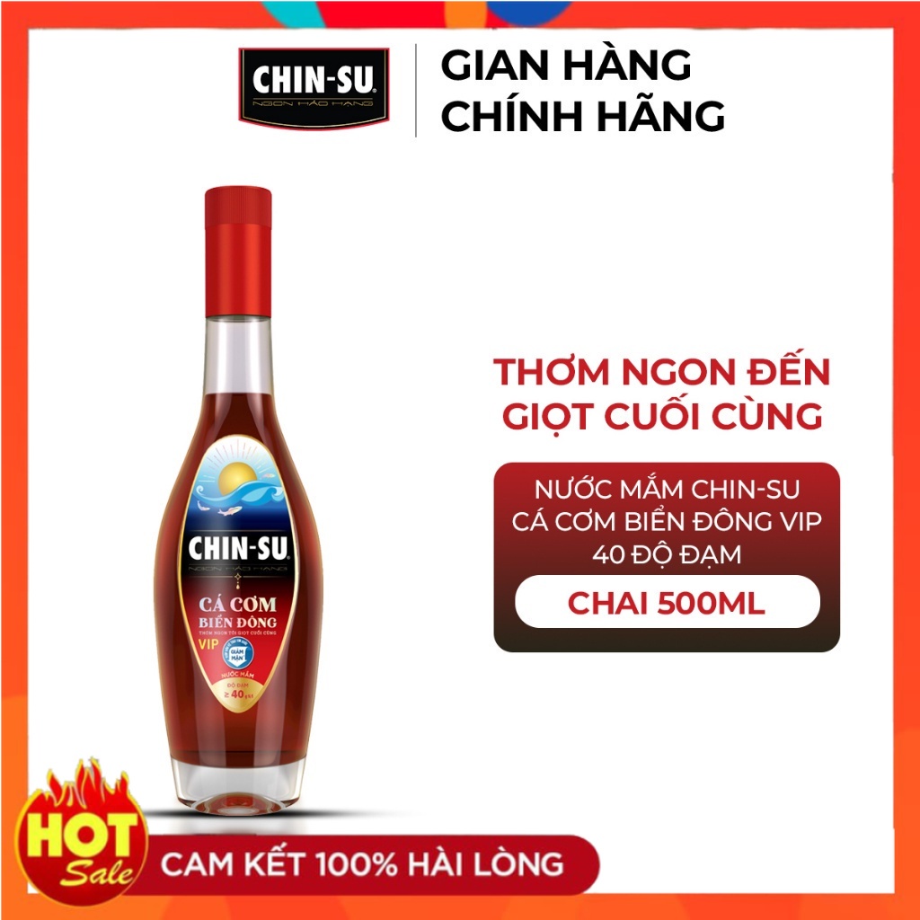 Nước Mắm CHIN-SU Cá Cơm Biển Đông Khẩu Vị Đang Bán Tại Nhật Bản Chai 500Ml