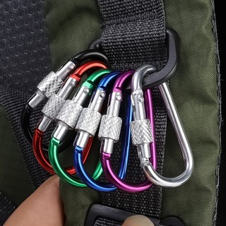 Khóa leo núi loại d có khóa / kẹp chìa khóa cắm trại đa chức năng / khóa an toàn leo núi carabiners / khóa ba lô chai nước ngoài trời / thiết bị đi bộ đường dài