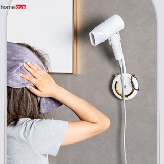 Giá đỡ máy sấy tóc treo tường Tương thích với hầu hết các máy sấy tóc Giá đỡ máy sấy tóc xoay 360 độ Giá đỡ máy sấy tóc rảnh tay homelove