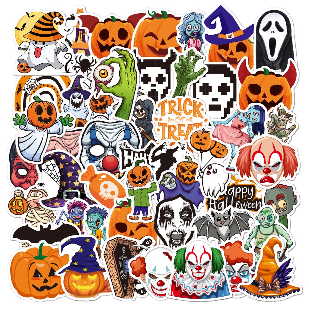 Không thấm nước halloween demon sticker trang trí sổ tay dán halloween