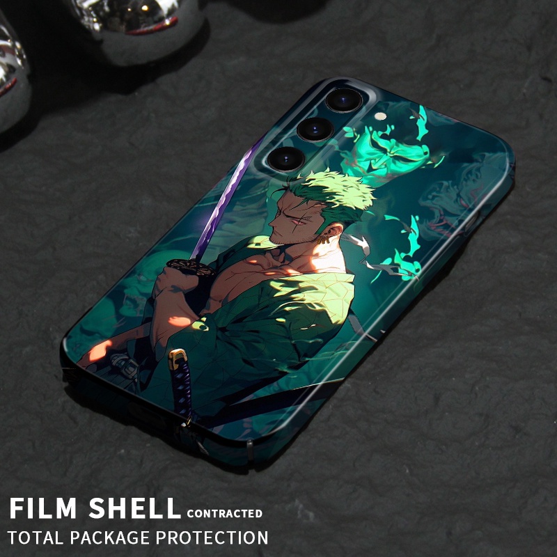 Vỏ điện thoại film hàn quốc cho samsung galaxy s23 plus ultra s22 s21 s20 fe note9 note 10 plus pro cool zoro case one piece hard pc bao gồm tất cả các mặt sau vỏ