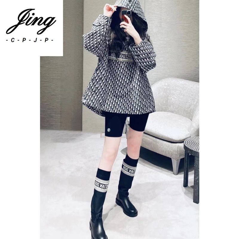 Autumn 2023 mới cổ điển presbyterian letter loose hardshell jacket