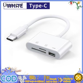 Đầu đọc thẻ urparcel type-c otg/ thẻ sd/ tf/ usb đa năng cho điện thoại di động android máy tính