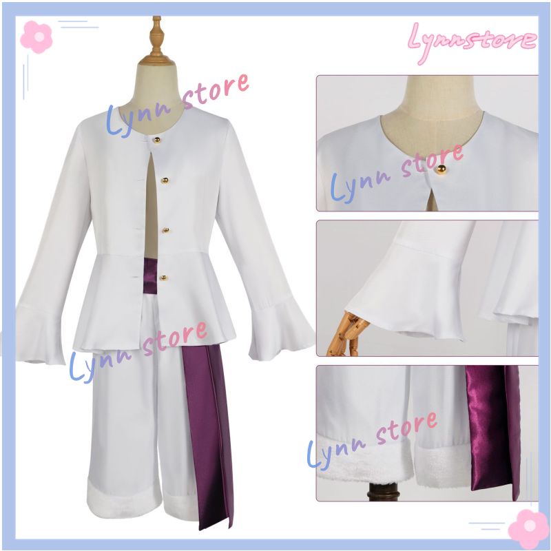 Luffy cosplay trang phục anime one piece gear 5 nika outfit người lớn trọn bộ áo sơ mi trắng + quần + tóc giả + bộ mũ rơm