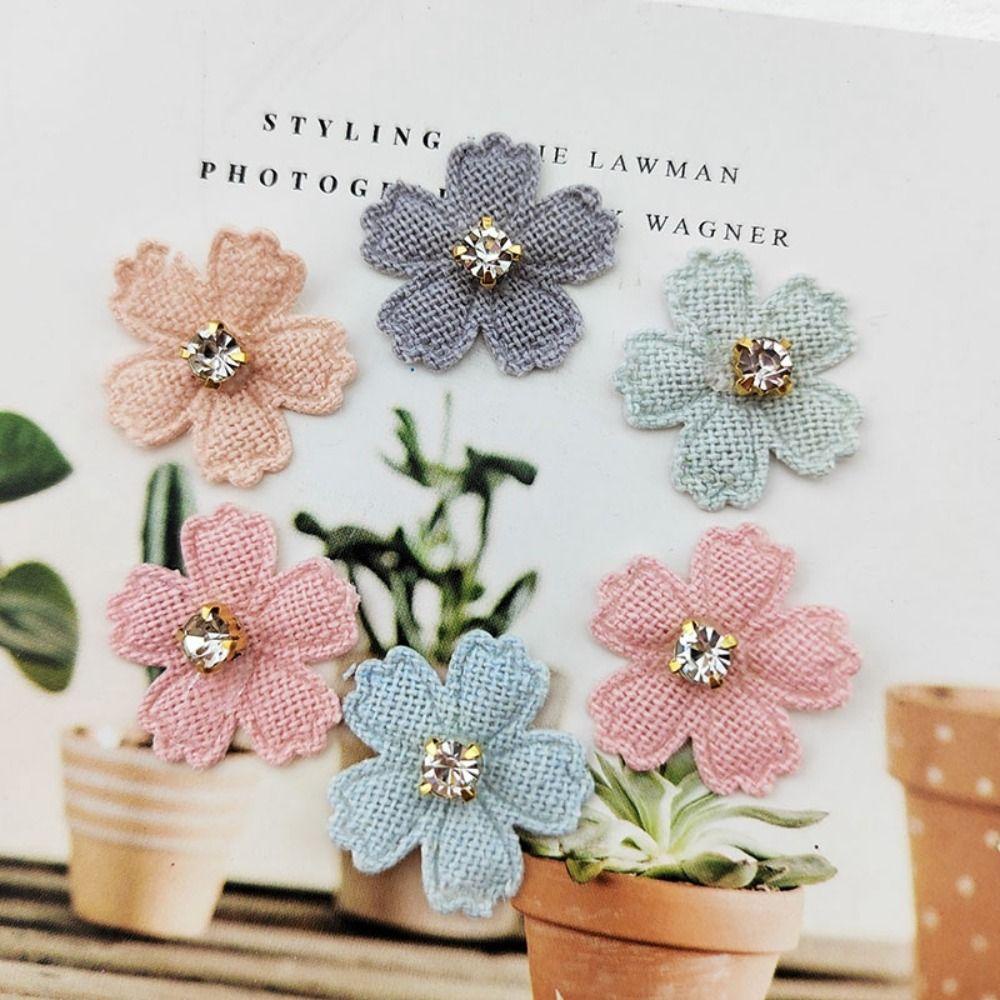 Sjl Set 50 Miếng Dán Vải Thêu Hoa Đính Đá Nhiều Màu Sắc Đa Năng Trang Trí Quần Áo