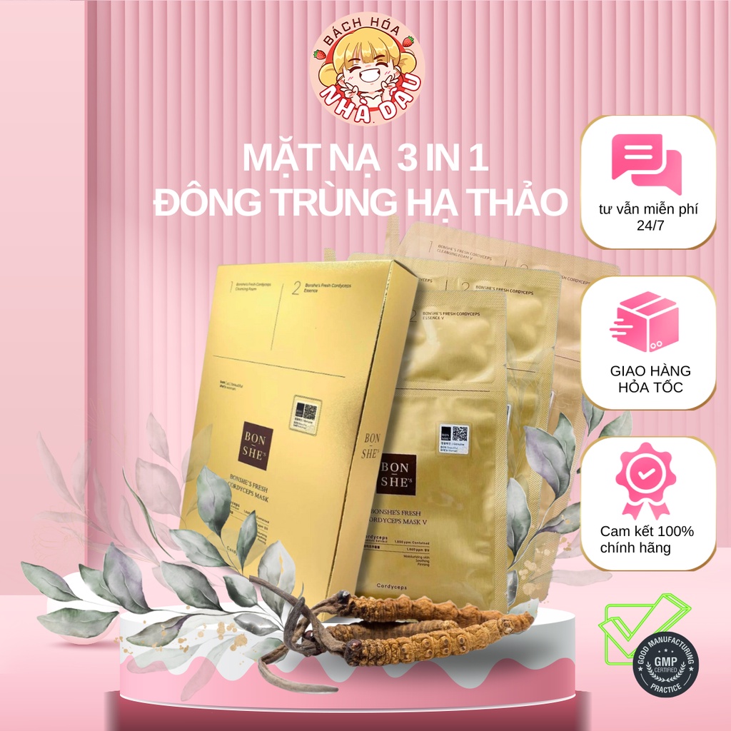 Mặt nạ Đông Trùng Hạ Thảo BONSHE’S Fresh Cordyceps Mask V