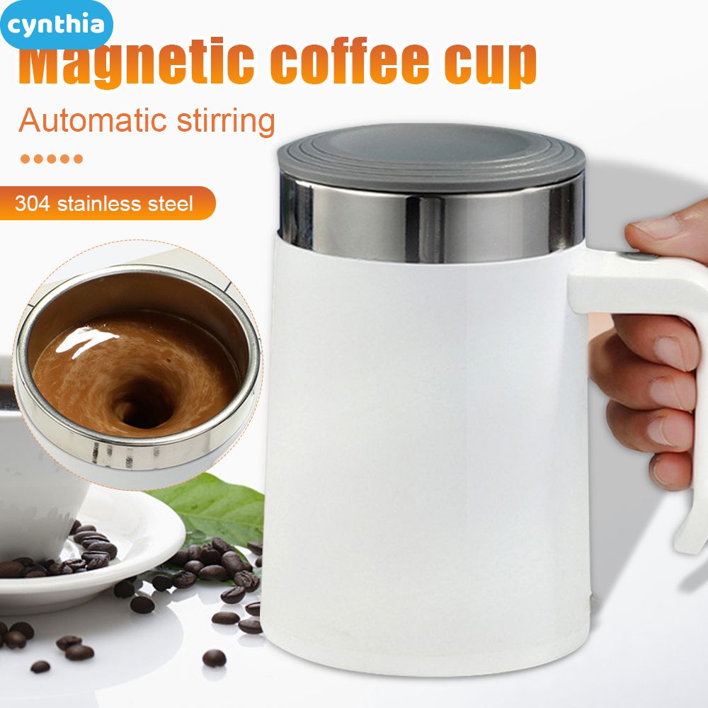 450Ml Cà Phê Trà Sữa Máy Xay Sinh Tố Cốc Tự Khuấy Bằng Thép Không Gỉ Cốc Trộn Cà Phê Sữa Cốc Sạc Usb Cốc Giữ Nhiệt Bằng Điện Lười Cách Nhiệt cyn