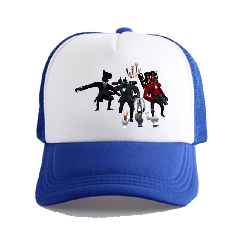 Ere1 skibidi toilet mũ cao điểm dễ thương mũ chống nắng thoáng khí mùa hè mũ bóng chày đa năng thể thao giải trí mũ lưới mũ chống nắng