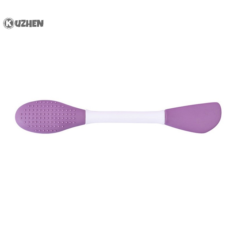 Kuzhen facial mask brush double ended silicone face mask dụng cụ làm mặt nạ đất sét hot