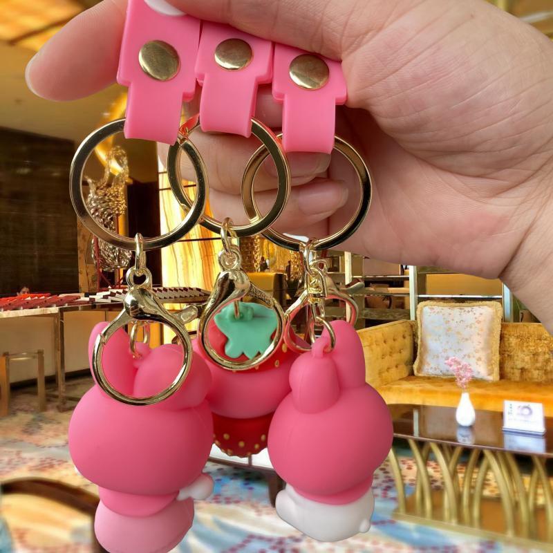 Sq3 sanrio mymelody cartoon keychain túi búp bê dễ thương mặt dây chuyền vòng đeo chìa khóa xe cá tính