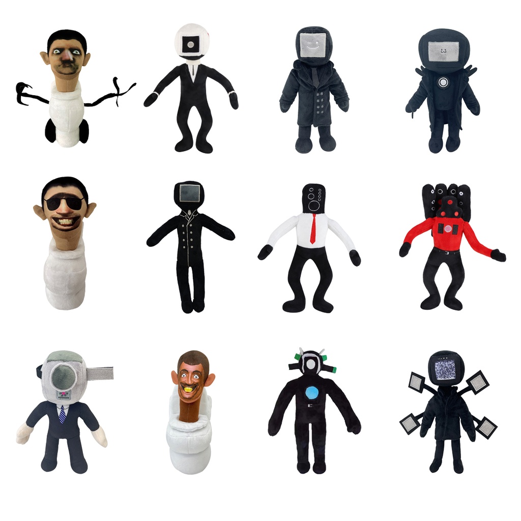 Roblox skibidi toilet đồ chơi sang trọng ufo màn hình tv búp bê nhồi bông trò đùa đạo cụ trò chơi quà tặng vui nhộn