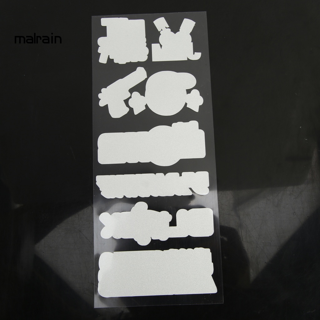 Bộ 5 Miếng Dán Trang Trí Xe Máy Scooter DIY