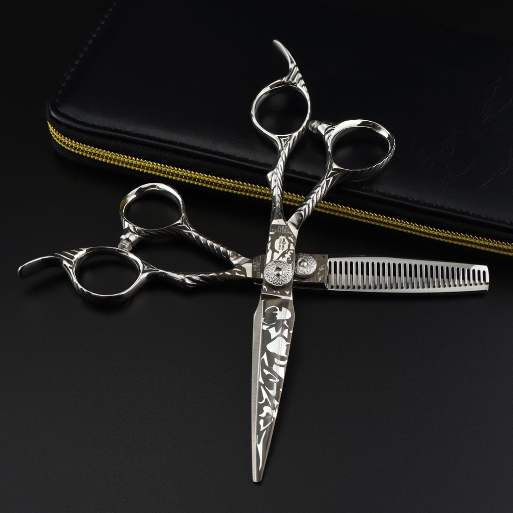 Kéo Tỉa Lông Thú Cưng 6.0 Inch Phong Cách Giáng Sinh