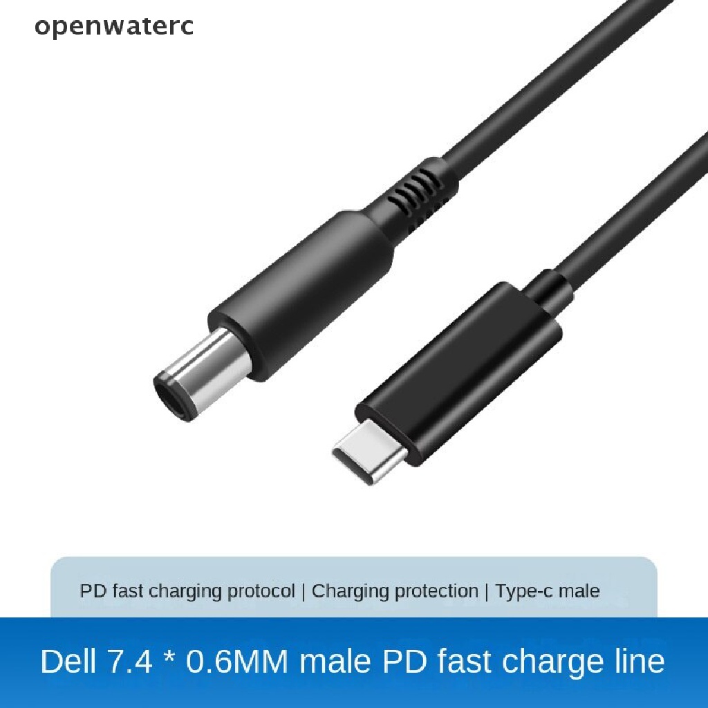 Dây Cáp Sạc Nhanh Chuyển Đổi 65W 3A 1.5M PD Đầu Vào USB TYPE C Sang DC Cho Lenovo