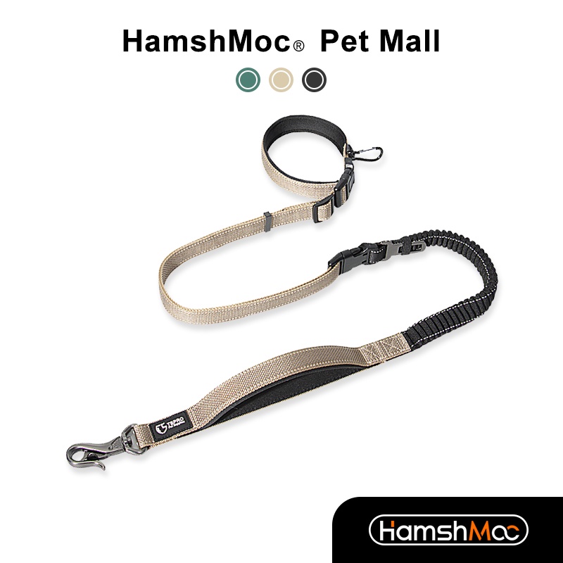 HamshMoc Dây Dắt Thú Cưng Đi Dạo Đa Năng Phản Quang Giảm Xóc Với Tay Cầm Thoải Mái An Toàn