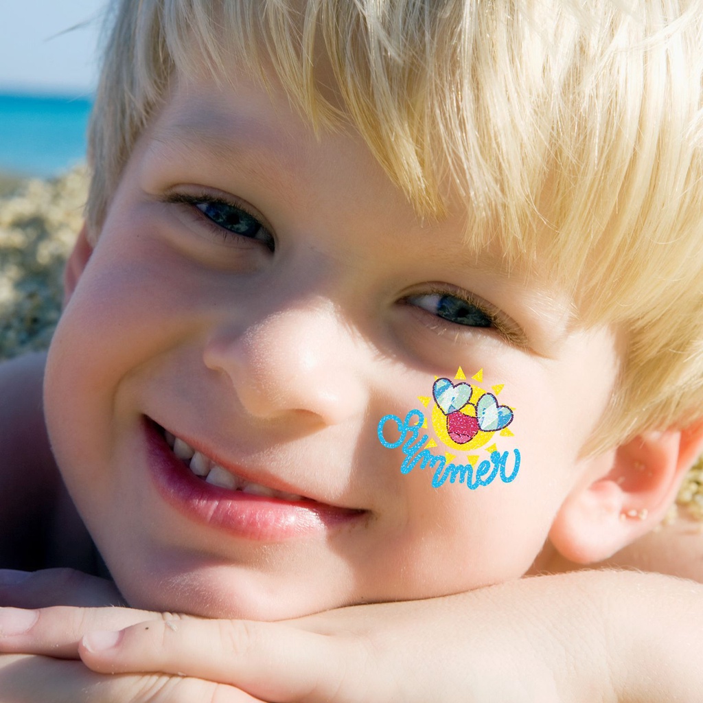 Set 10 / 12 / 16 Tấm Hình Xăm Dán Nhiều Kiểu Dáng Hoạt Hình Dễ Thương Cho Bé