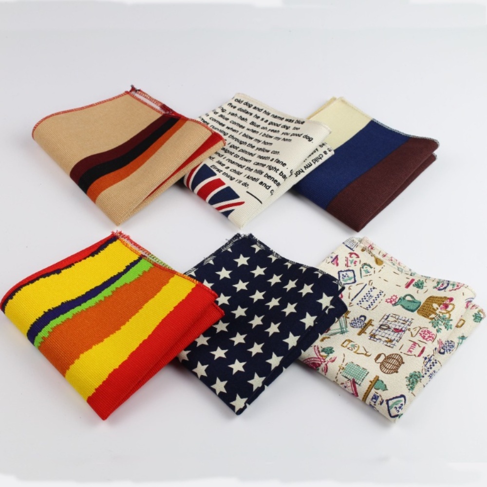 Khăn Tay Bỏ Túi Phong Cách Vintage Cho Nam