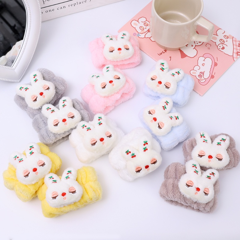 [Featured] Băng Đeo Cổ Tay Rửa Mặt Bằng Sợi Nhỏ Mềm Mại Thấm Hút Tốt Có Dây Đeo Cổ Tay Rửa Mặt