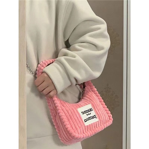 &lt; Muyi &gt; Niche Túi Xách Đeo Dưới Cánh Tay Bằng Vải Nhung Phong Cách Mới