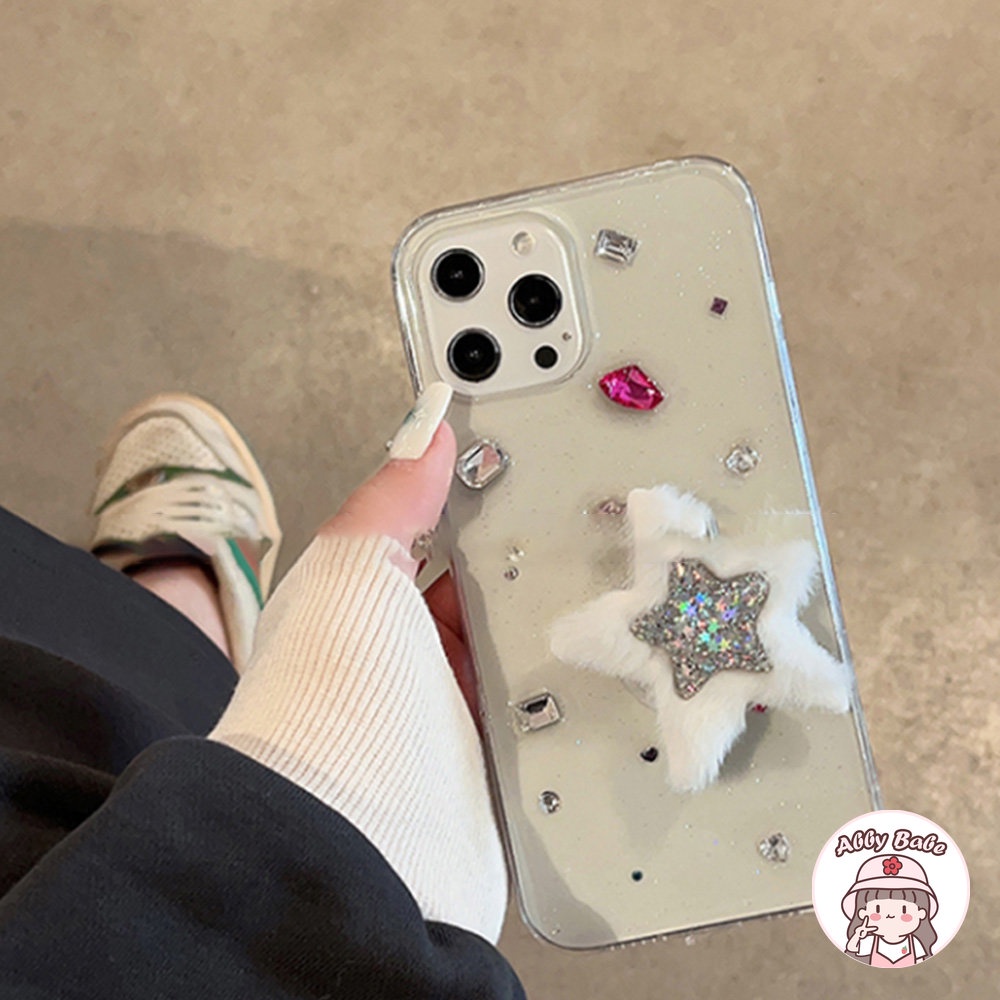 Ốp Điện Thoại TPU Mềm Đính Đá Giả Kim Cương 3D Chống Sốc Chống Dấu Vân Tay Cho IPhone 14 Pro Max 13 12 11 Pro Max