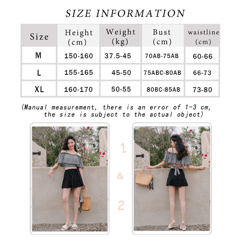 Bộ Đồ Bơi Hai Mảnh Thời Trang Hàn Quốc 1 Món Quyến Rũ Cho Nữ