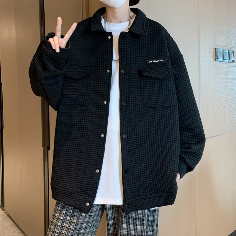 Áo Khoác Nam Dáng Rộng Thời Trang Phong Cách