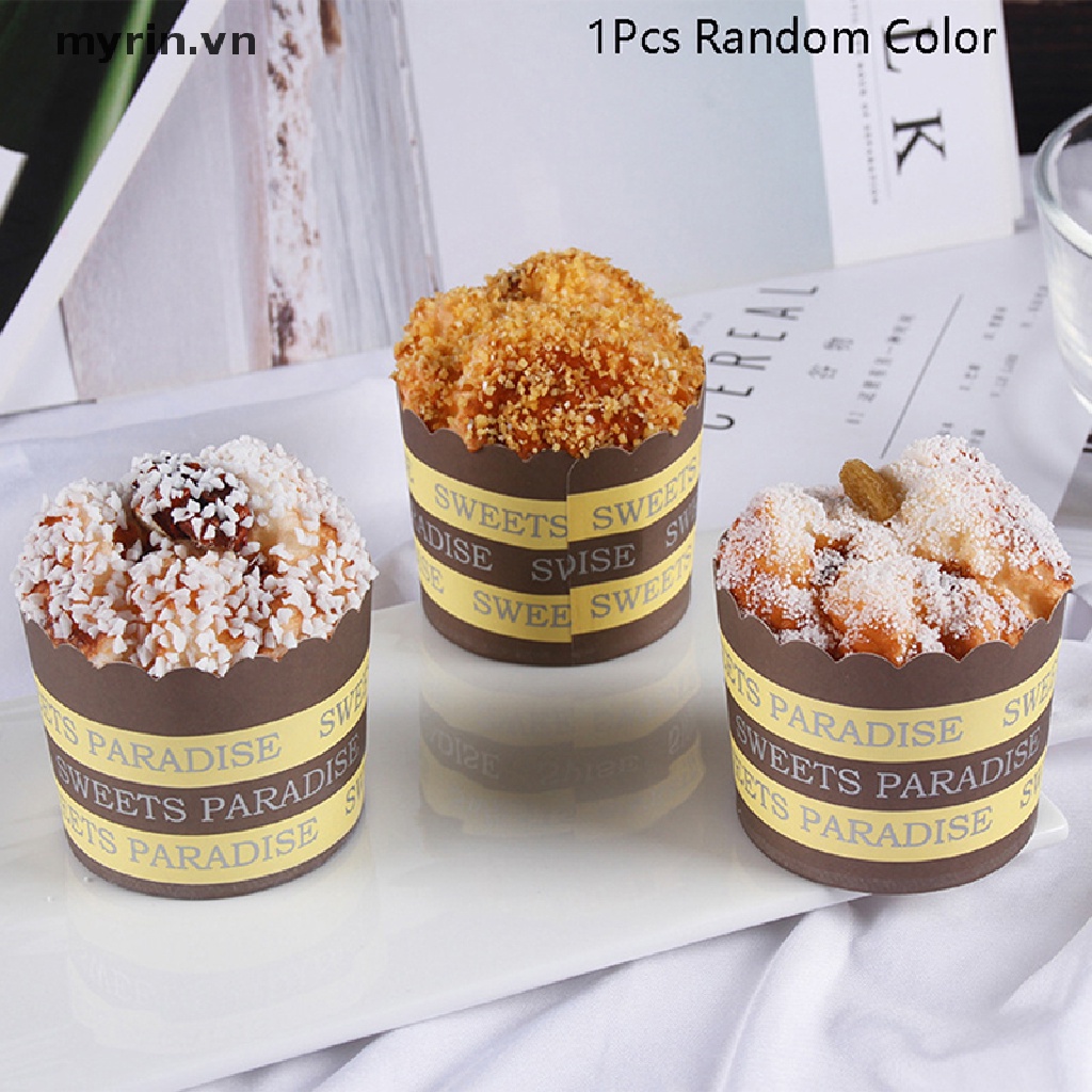 1 Mô Hình Bánh Cupcake Giả Bằng Giấy Sống Động Như Thật