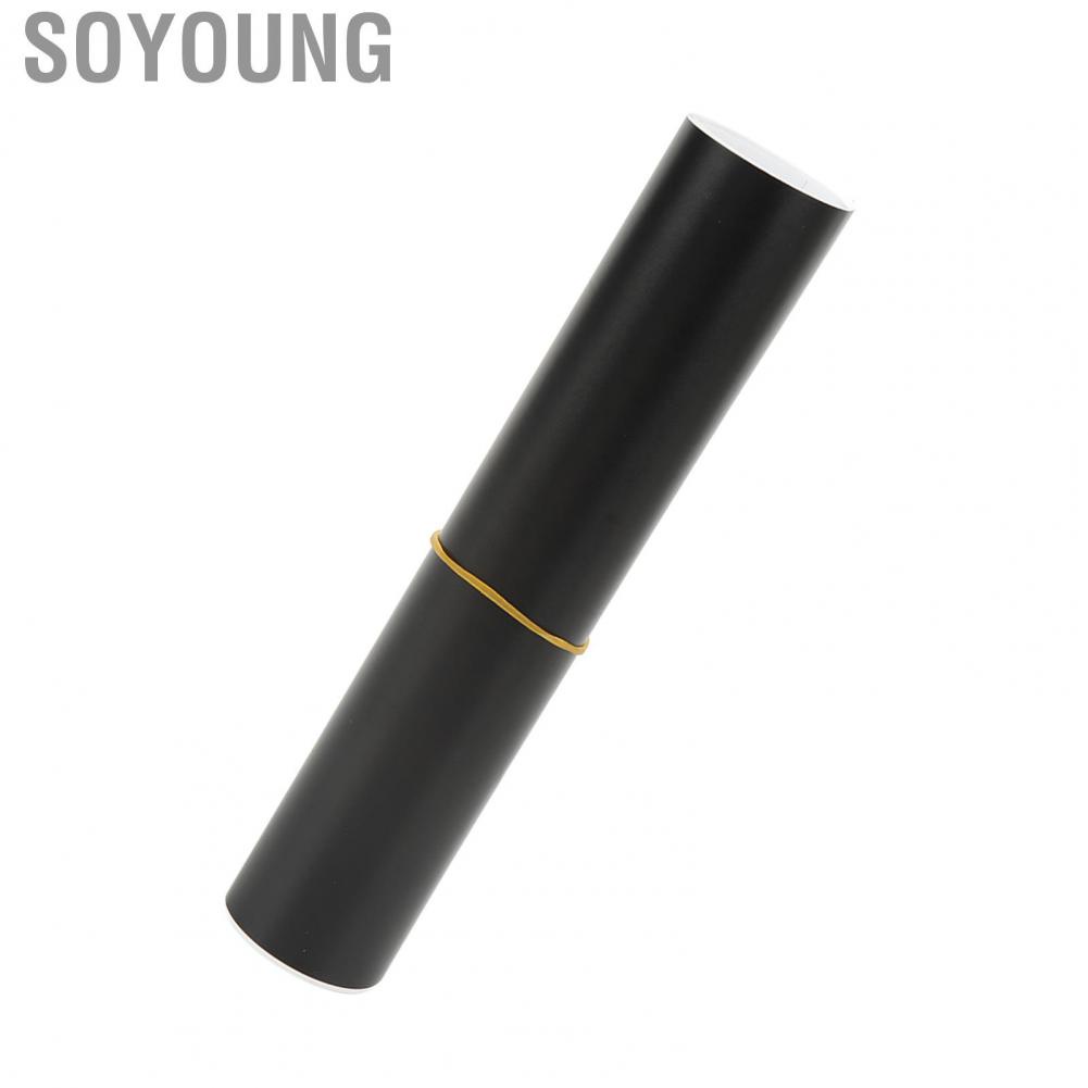Soyoung 130 X 20cm Car Windscreen Sun Strip Sticker Matte Black PVC Windshield Protection Universal