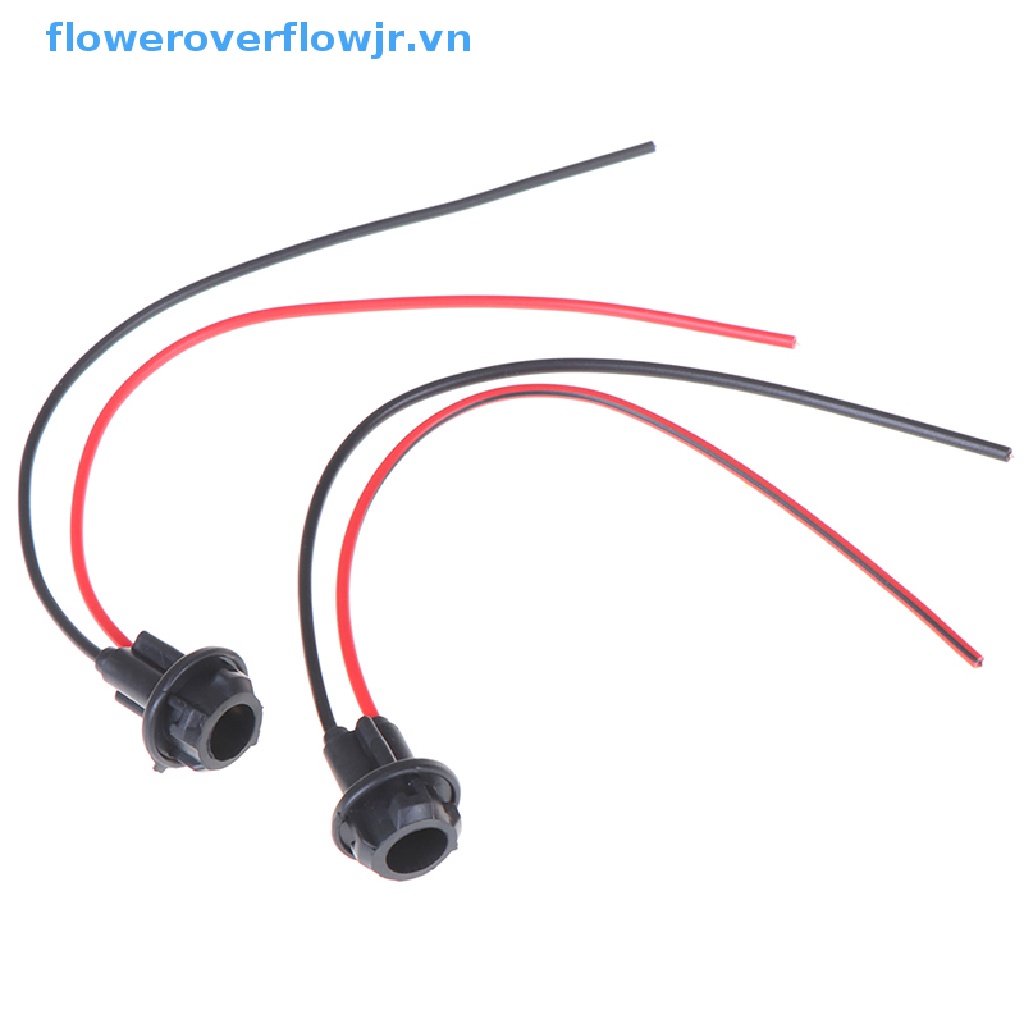 2 Chuôi Bóng Đèn T10 W5W Bằng Cao Su Mềm Cho Xe Hơi