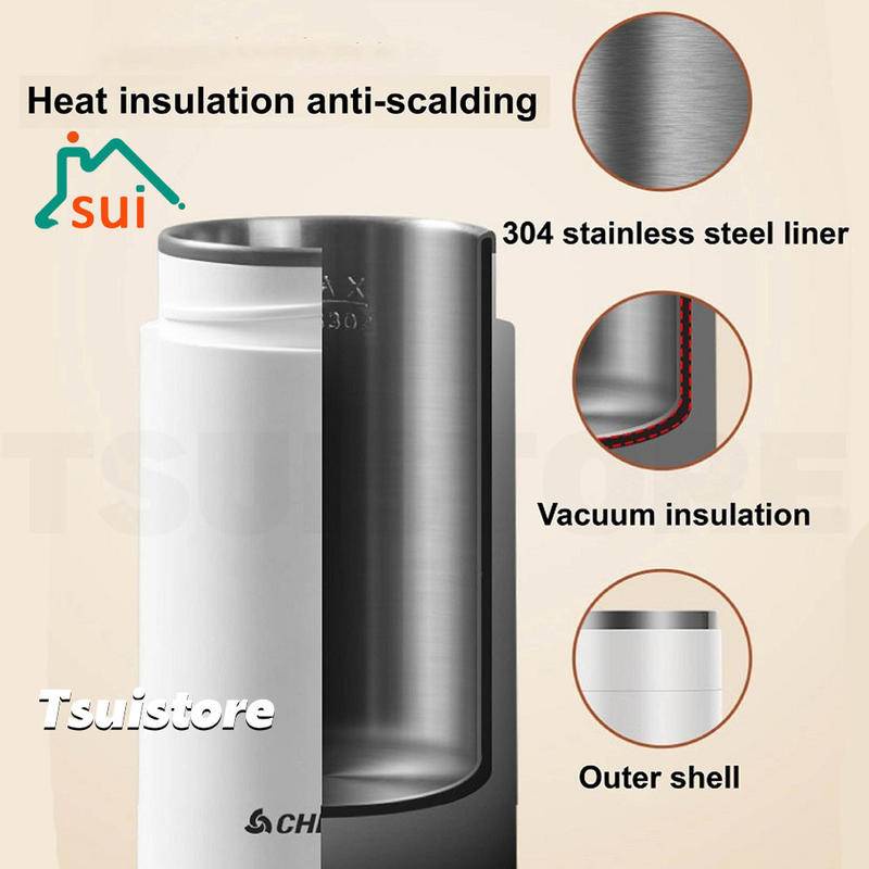 Ấm Đun Nước Điện Thông Minh Bằng Thép Không Gỉ 400ml 220V