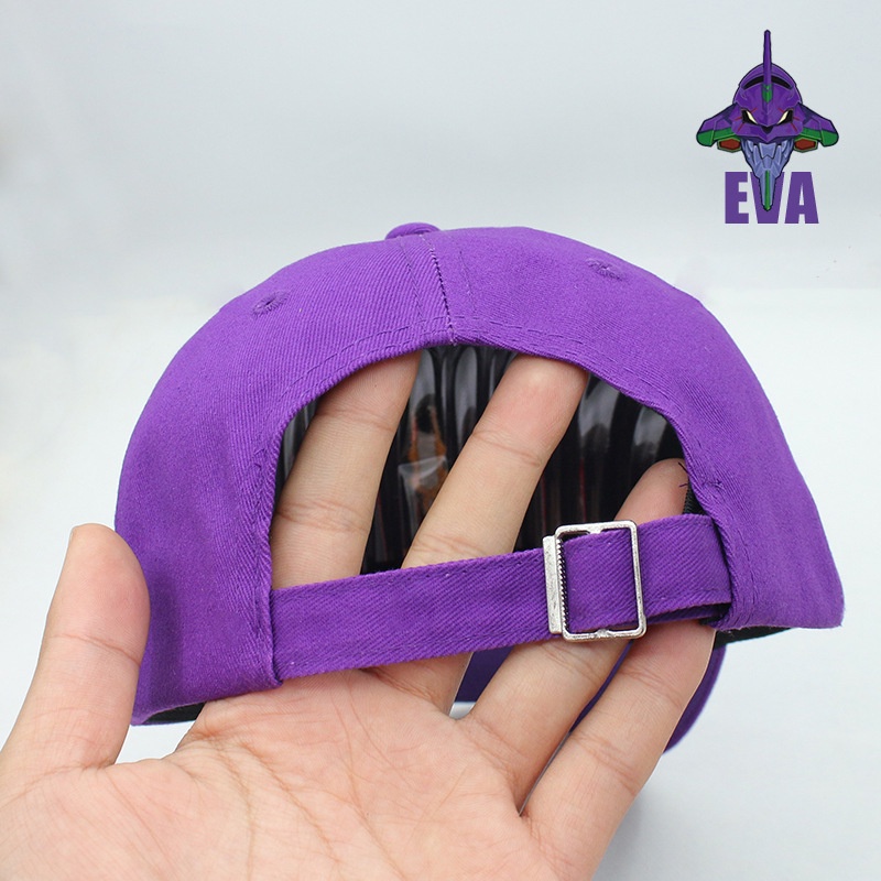 Mũ Lưỡi Trai Unisex Màu Tím Neon Genesis Evangelion Phong Cách Hip Hop 2023