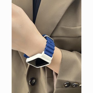 Thích hợp cho Redmi Smart band 2 / Xiaomi Smart band 8 Active / Xiaomi Mi band 7 pro / Huawei band 9 8 7 6 Dây đeo silicon biển đơn giản và phong cách có ốp lưng