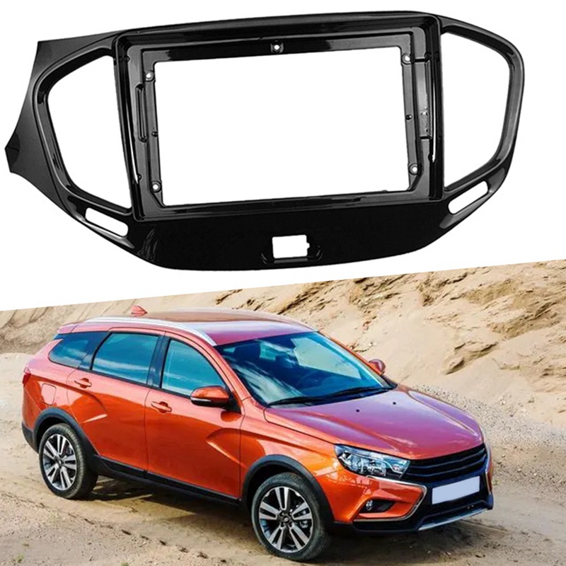 Khung Gắn Bảng Điều Khiển Âm Thanh Fascia 9 Inch Cho Xe Hơi LADA Vesta Cross Sport 2015-2018 2Din Fascia