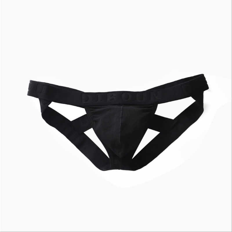 Quần Lót Nam N002 Chữ U Eo Thấp Màu Trơn Bằng Cotton Gợi Cảm Thời Trang
