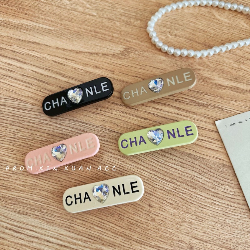 Kẹp Tóc Đính Đá Hình Trái Tim Phong Cách Pháp Cho Nữ