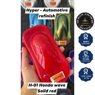 Nước sơn xe máy pha sẵn chính hãng màu đỏ honda wave h-01