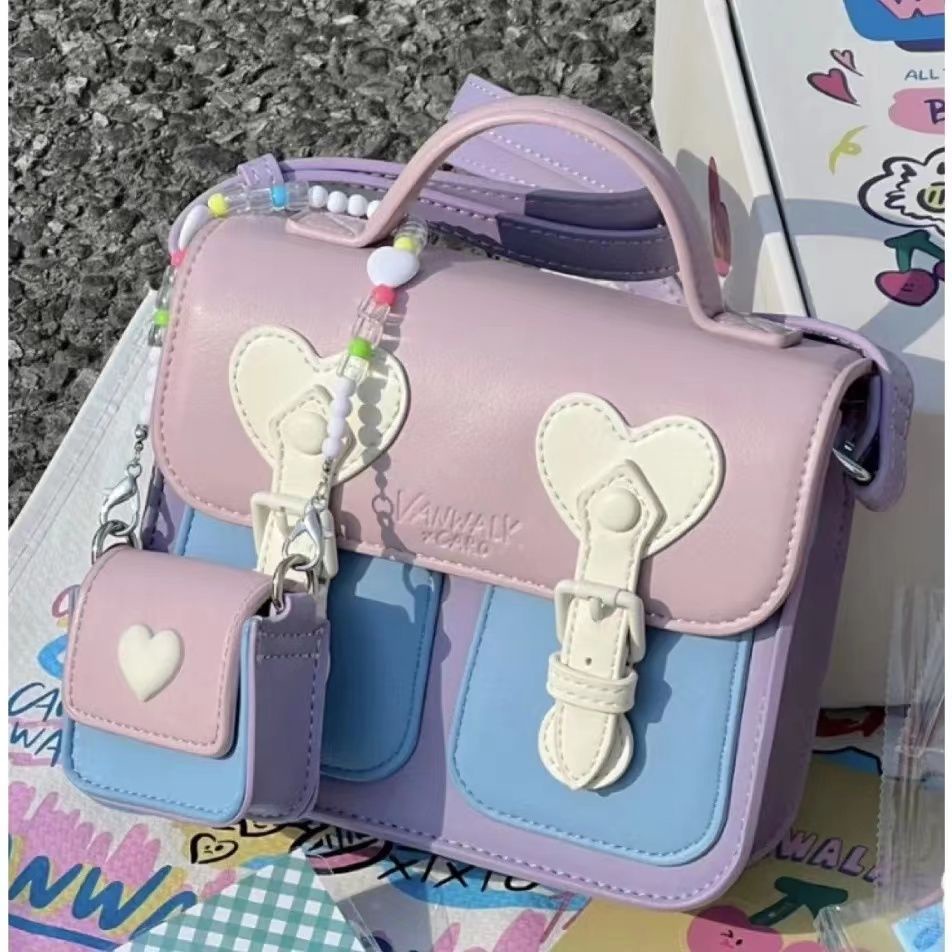 Túi Đeo Chéo Vai Hình Vuông Nhỏ Nhắn Dễ Thương Phong Cách ins Dành Cho Nữ RN18