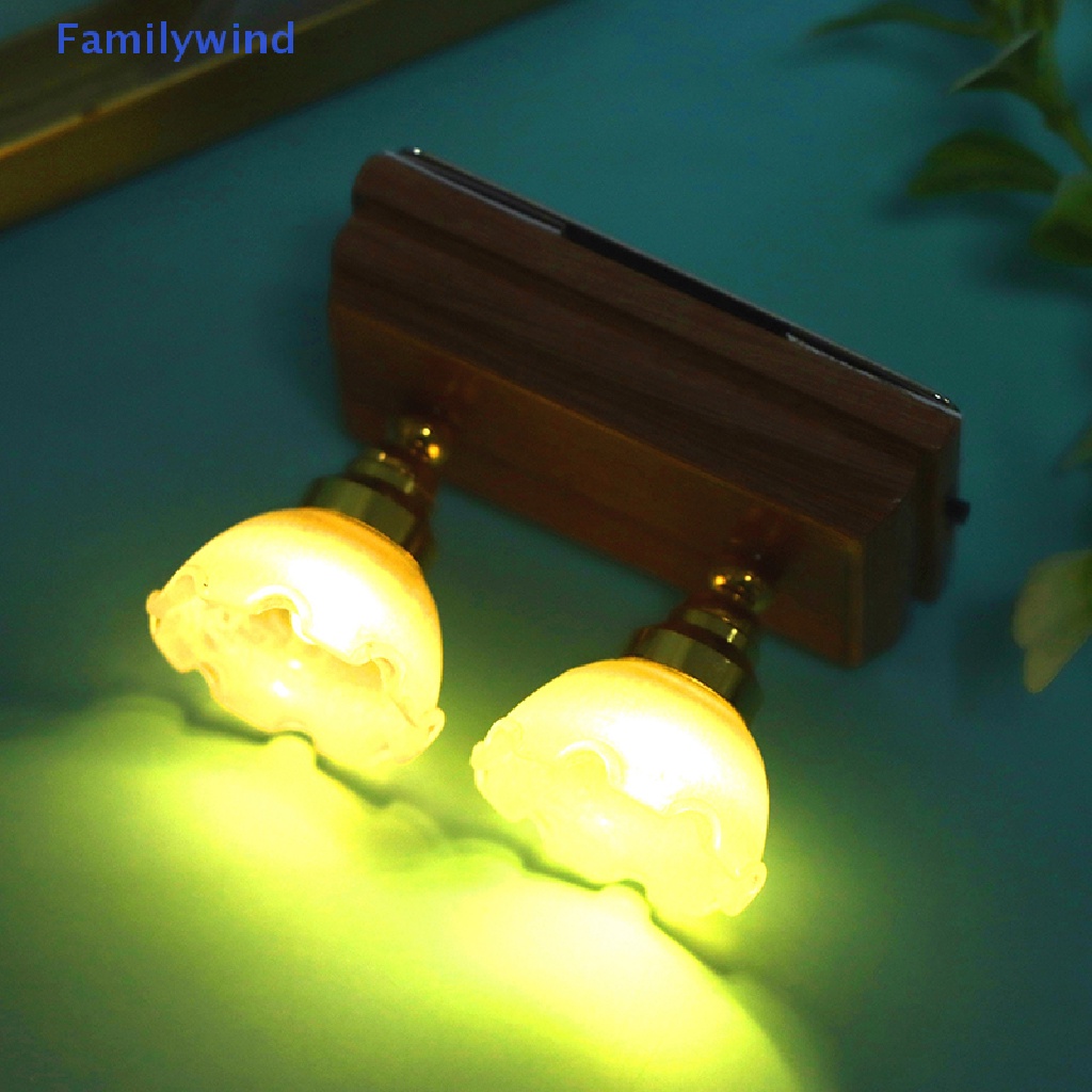 Đèn Trần Hai Đầu Hình Bông Hoa Mini Tỉ Lệ 1: 12 Trang Trí Nhà Búp Bê