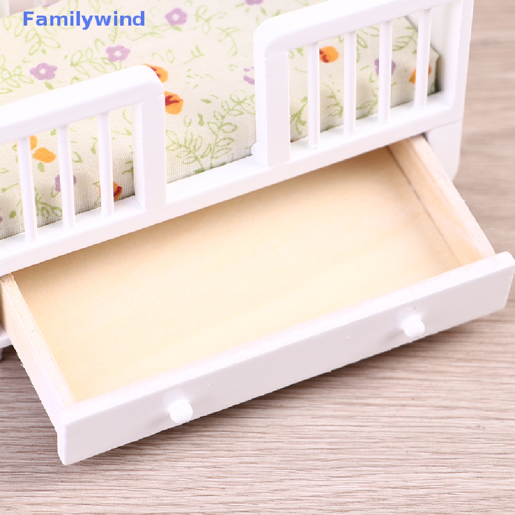 Giường Ngủ Em Bé Mini Tỉ Lệ 1: 12 Trang Trí Nhà Búp Bê